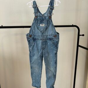 OshKosh B'gosh Blue Heart Pocket Overalls